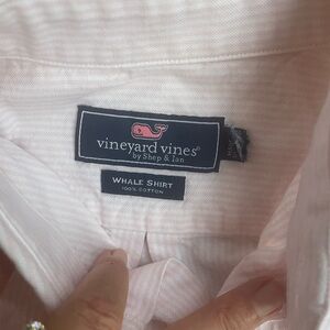 Boys S 8/10 Vineyard Vines Pink Whale Shirt EUC! Button down